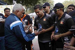 Final - Doxa Knights vs Doxa Raiders<br>
1st Innings -> Doxa Knights -  110/10 in 19.2 overs<br>
2nd Innings -> Doxa Raiders - 130/10 in 19.5 overs<br>
<br>
The Raiders batted first. They had a relatively decent start of the innings, with both their openers Mandeep Singh Rekhi and Ritesh Gupta scoring the 3rd highest and the highest runs in the innings respectively. For the Knights, Ash Gupta and Ajay Kumar both took 3 wickets.<br>
<br>
In the Knights' innings, Ash Gupta started the innings very well and put 44 runs on the board, but he was not supported by anyone on the other end. Prashant Vijay Kumar tried to resurrect the innings but his innings was short lived. In the end they were bowled out 20 runs short of the target. For the Raiders, Sameer Chaudhry took 4 wickets and Shourya Gopal took 3 wickets to help them lift the title.<br>
<br>
- Delhi Test House Man of the Match : Anshuman Gupta (Ash Gupta)<br>
- HAVELLS Maximum Sixes : Karan Trivedi<br>
- Hello Rice Best Fielder : Tarundeep Singh Kohli and Shourya Gopal<br>
- Supa Corn Maximum Wickets : Sameer Chaudhry<br>
- Injla Economical Bowler : Ajay Kumar<br>
<br>
With an astounding performance in the final, Ash Gupta took the top spot in the Top All-round performers with a total of 593 points (333 batting points, 190 Bowling Points and 70 Fielding Points).<br>
<br>
In the top Batsmen stats too, Ash Gupta took over as the best batsman in the tournament with 172 runs in tournament and highest number of 4's with 24. <br>
<br>
In the top bowlers stat, with a brilliant performance in the final, Sameer Chaudhry took over as the best bowler of the tournament. By the end, he had 12 wickets to his name with an economy of 5.08.<br>
<br>
This is it folks. We hope to serve you again in the future. Till then, keep bragging about your statistics among your friends and family.