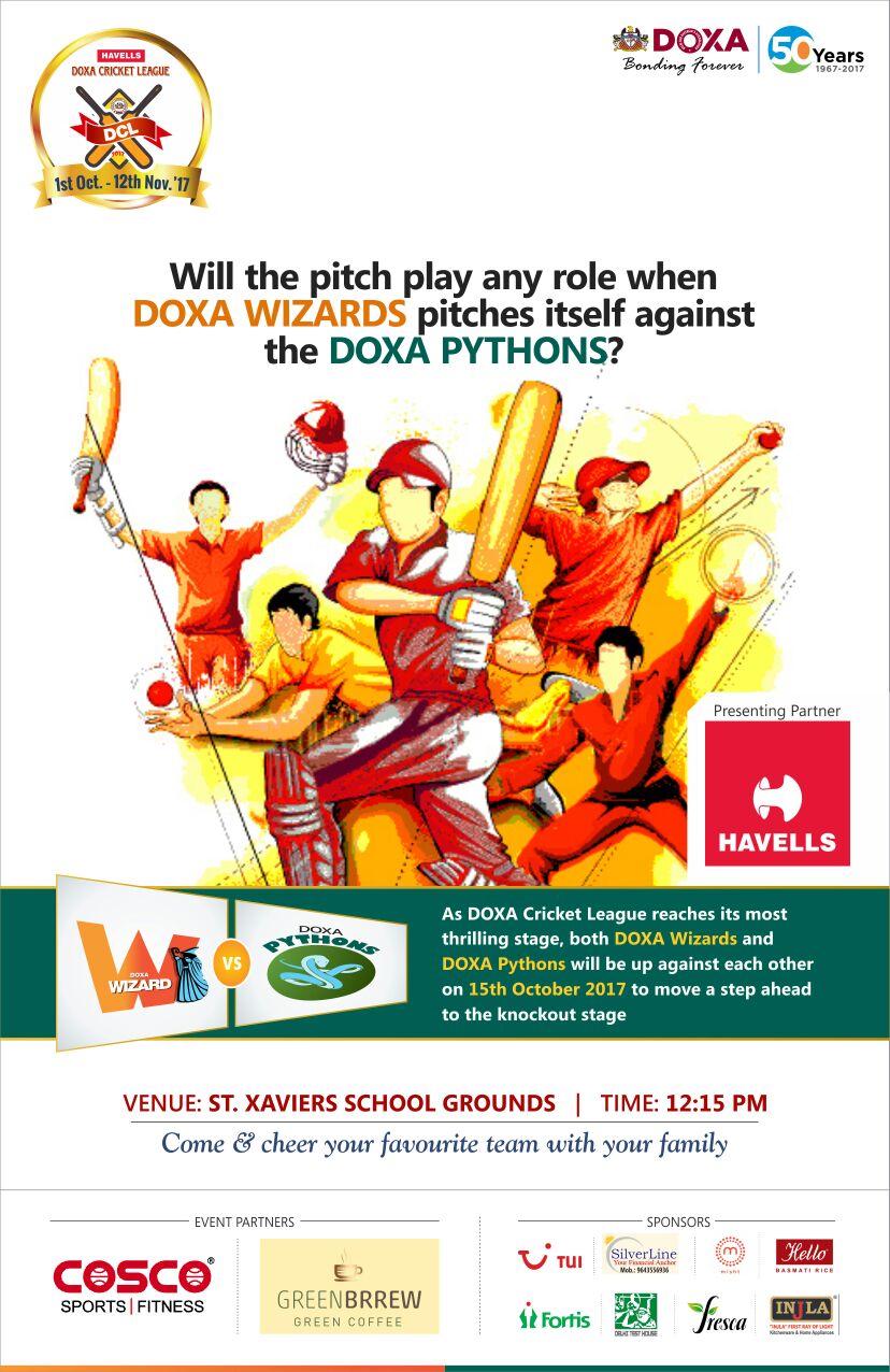 DOXA Pythons won the match by 18 runs.