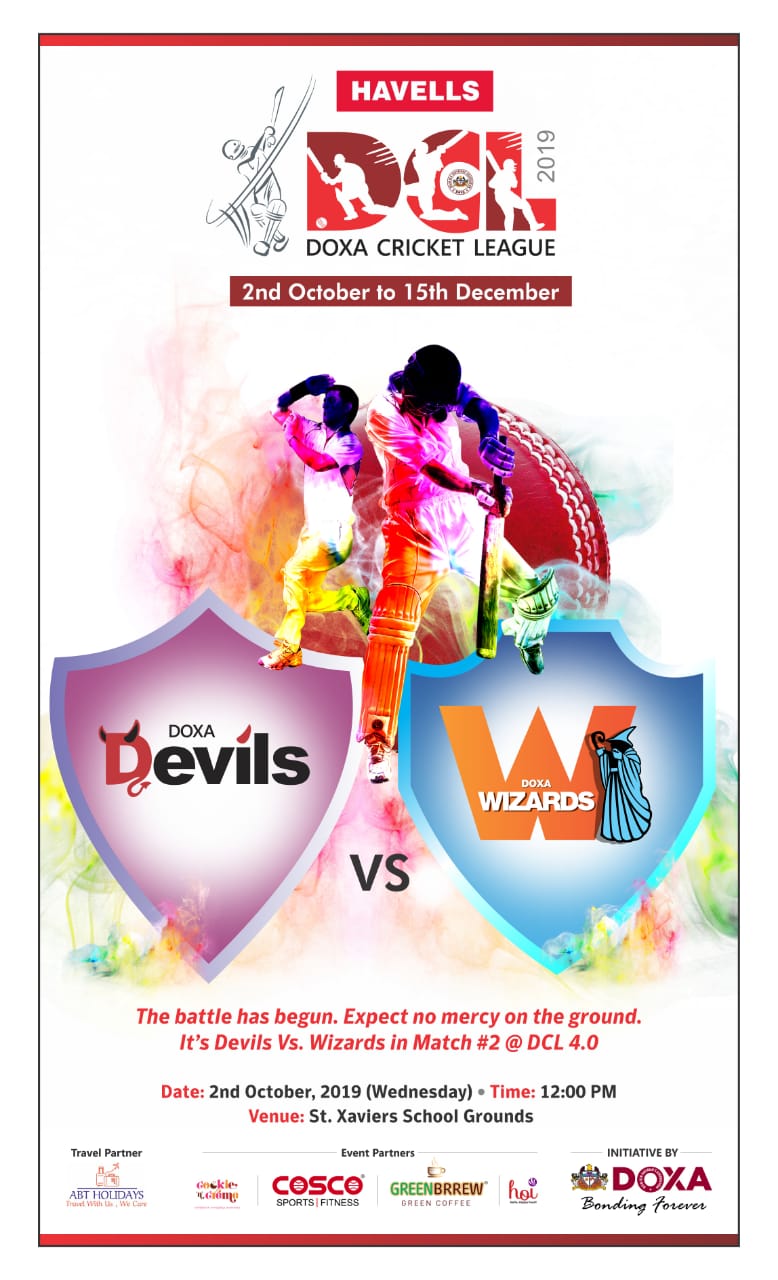 Doxa Cricket League (DCL) 2019 (2nd October to 15th December)