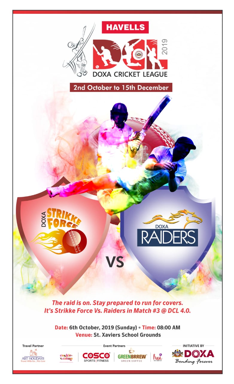 Doxa Cricket League (DCL) 2019 (2nd October to 15th December)