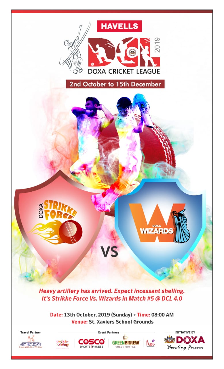 Doxa Cricket League (DCL) 2019 (2nd October to 15th December)