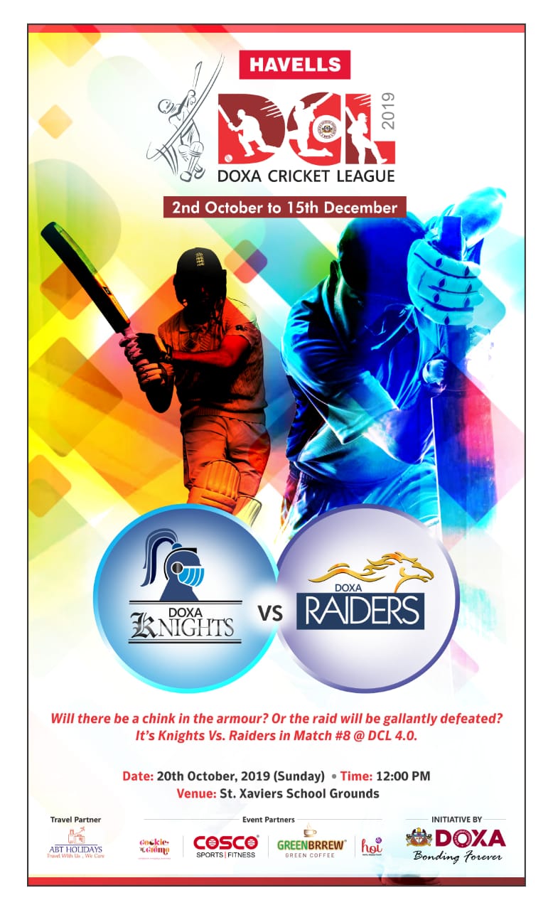 Doxa Cricket League (DCL) 2019 (2nd October to 15th December)