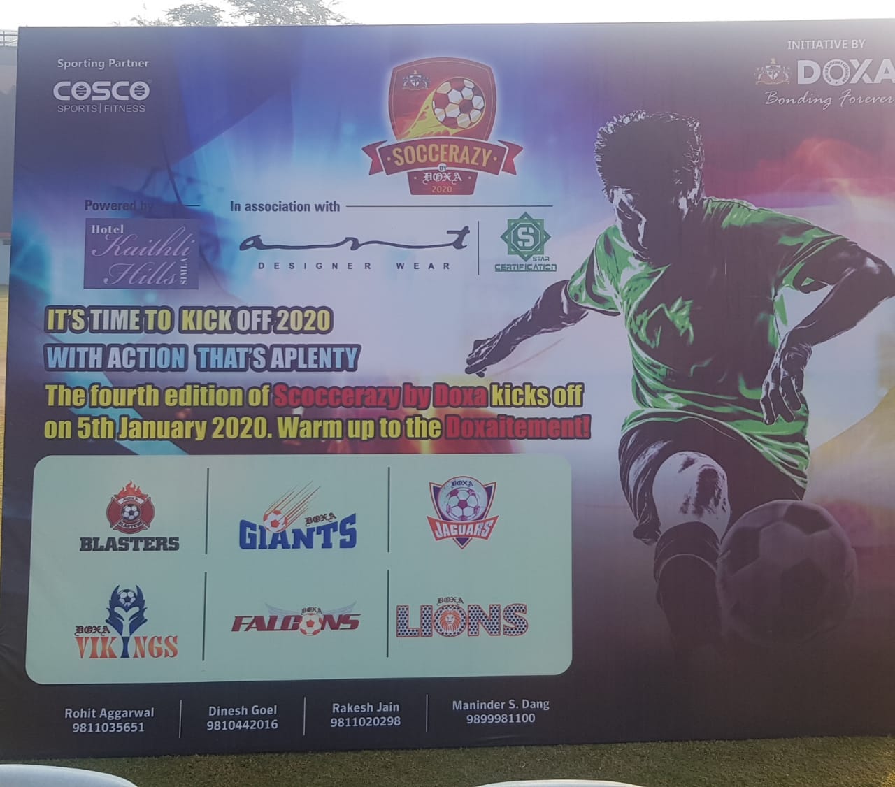 Soccerazy kicks off 4th Edition - Day 1 - 5th Jan, 2020<br>
<br>
It's time to kick off 2020 with action that's aplenty<br>
<br>
The fouth edition of Scoccerazy by DOXA kicks off on 5th January 2020. Warm up to the Doxaitement!